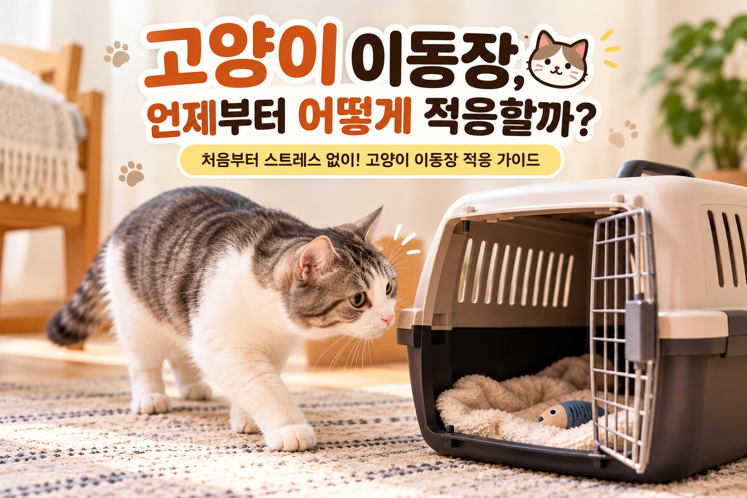 고양이 이동장 적응시키는 방법과 병원 방문 전 이동장 훈련 가이드